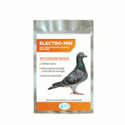 Supliment nutritiv pentru porumbei Electro-Min, Pasteur, 20 g foto
