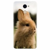 Husa silicon pentru Huawei Enjoy 7 Plus, Cute Rabbit In Grass