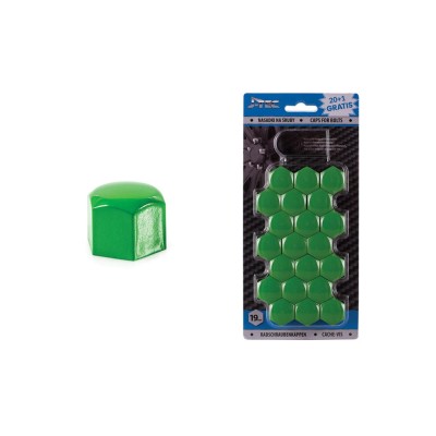 Set capace prezoane 19 mm, culoare Verde foto