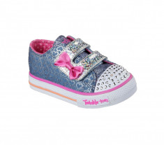 Pantofi sport copii SKECHERS SHUFFLES -GLITTER POP - marime 26 foto