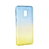 Husa SAMSUNG Galaxy A5 2018 \ A8 2018 - Gradient TSS, Albastru/Auriu