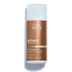 Sampon hidratant pentru par uscat si lipsit de stralucire cu Squalane &amp; Omega 9 Ultimate Smooth, 50ml, Wella Professionals