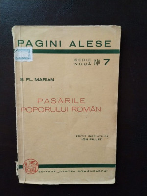 S. Fl. Marian - Pasarile Poporului Roman foto
