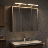 vidaXL Dulap cu oglindă pentru baie Stejar artizanal 889166