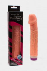 Vibrator Waves Of Pleasure Fantasy Vibe, Flesh, 23 cm foto