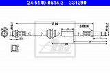 Conducta / cablu frana VW MULTIVAN V (7HM, 7HN, 7HF, 7EF, 7EM, 7EN) (2003 - 2015) ATE 24.5140-0514.3