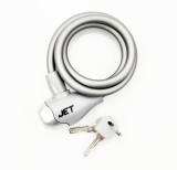 Antifurt Bicicleta Jet Lock Gri Mat, 10 x 1000 mm, Cheie - Protectie Sigura