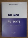Du mot au texte Exercices de francais pour les avances Mariana Tutescu