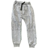 Pantaloni baiat, culoarea gri, masura 116 cm, 6 ani