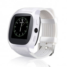 Ceas smartwatch OEM T8 - Functie Telefon, Touchscreen, Camera foto 3MP, Bluetooth, SIM Card, Micro USM Port, Alb foto