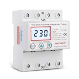 Releu protectie tensiune Sinotimer STVP-936-63A, trifazat, 63 A, 3 secvente, 4P