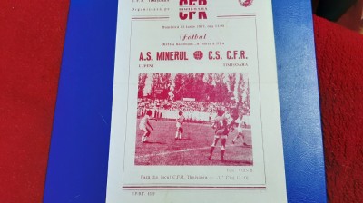 program CFR Timisoara - Minerul Lupeni foto