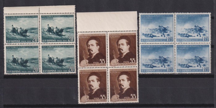 50 DE ANI DE LA MOARTEA LUI NICOLAE GRIGORESCU LP 433 MNH