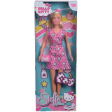 Papusa Steffi Love Hello Kitty Fashion Roz Inchis