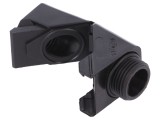 Conector Unghiular M20 IP68 Poliamidă Neagră