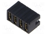Conector jumper mamă 4x2 pini 2,54mm aurit SAMTEC