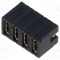 Conector jumper mamă 4x2 pini 2,54mm aurit SAMTEC