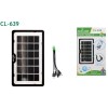 Panou Solar Portabil CcLamp CL-639 4W, USB, Incarcare Telefon, Kit 5 Mufe, 27x15cm
