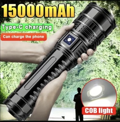 Lanterna LED tactică re&amp;icirc;ncărcabilă, litiu15000mAh, Type-C si lumina COB foto