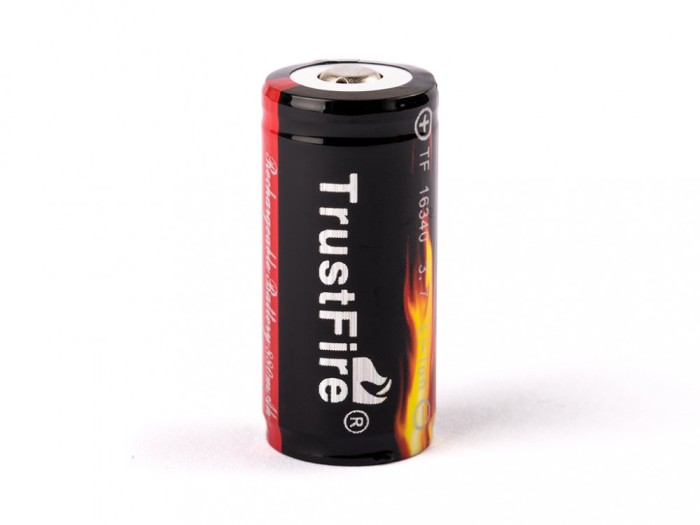 Acumulator RCR123A /16340, 880mAh 3,6V - 3,7V cu protectie - Trustfire