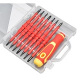 Trusa Scule 8 Piese CR-V cu Indicator Tensiune NO-2301, Surubelnite Plate, in Cruce, Torx, U, Triunghi, Atelier, Garaj, Casa