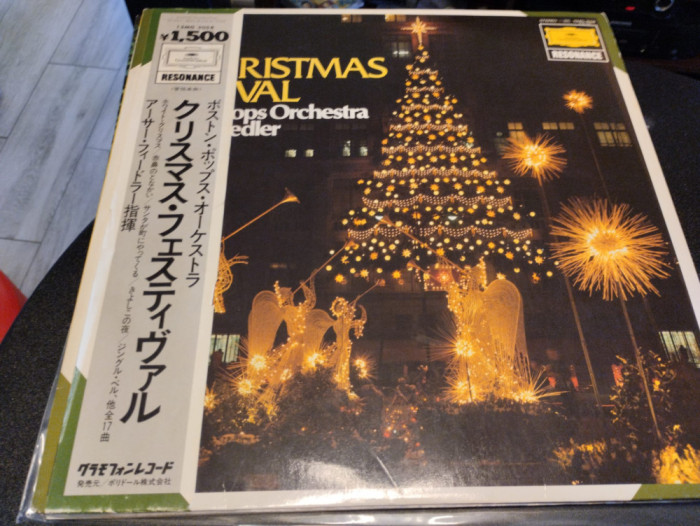 Vinil &quot;Japan Press&quot; Arthur Fiedler ✳ Boston Pops &ndash; A Christmas Festival (VG+)