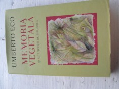 Umberto Eco - Memoria vegetala si alte scrieri de bibliofilie