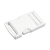 Catarama trident din plastic pentru textile, latime 25 mm, dimensiuni 32 x 58 mm Alb, Crisalida