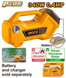 Pompa de transfer lichide 20V, 0.4HP, 48 l/min, conexiune 3/4", fara acumulator, P20S INGCO TPLI2001