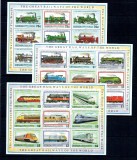 Grenada Grenadines 1992 - Locomotive, trenuri, minicoli neuzate