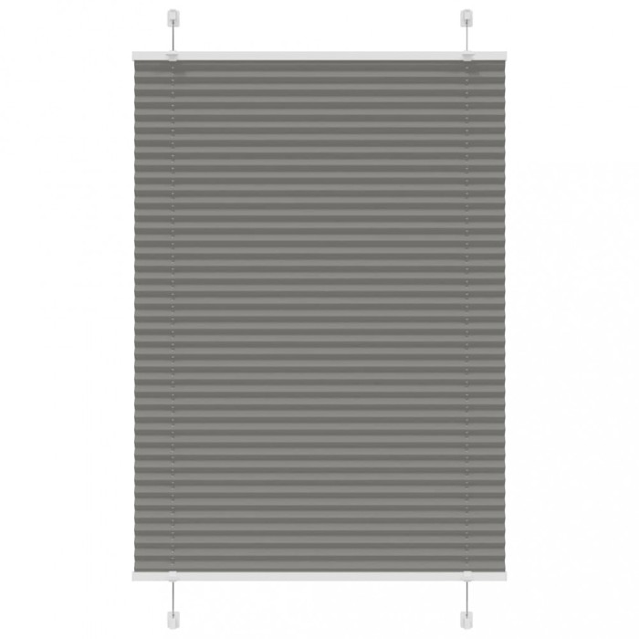 vidaXL Jaluzea plisată Antracit 100x150 cm Lățime țesătură 99,4 cm