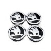 Set 4 Capace Roti Skoda 60mm, Compatibile Jante Aliaj - Diametru Exterior 60mm, Interior 55mm