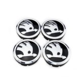 Set 4 Capace Roti Skoda 60mm Compatibile Janta Aliaj Diametru Exterior 60mm Interior 55mm