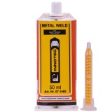 Adeziv metalic, adeziv bicomponent metal, adeziv pentru metal, adeziv profesional, lipire metal, adeziv negru, adeziv rapid, kit lipire, 50 ml, 2K