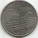 No(3) moneda- QUARTER DOLLAR 2001