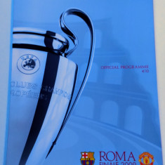 Program meci BARCELONA-MANCHESTER UNITED(finala Champions League 27.05.2009)