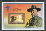 Mongolia 1992 - #608A Jamboree Olanda margine aurie S/S 1v MNH, Nestampilat