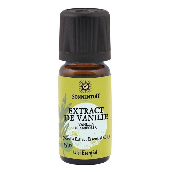 Ulei Esential Extract de Vanilie Bio Uz Intern 10 mililitri Sonnentor
