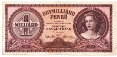 Ungaria 1 000 000 000 Pengo 1946 P-125 Seria 013592