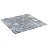 vidaXL Plăci mozaic 22 pcs Gri și Albastru 50 x 50 cm Sticlă 42046764