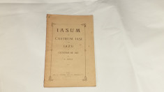 V.COCUZ-IAZU SI CETATEA DE IAZ\IASUM ET CASTRUM IASI Ed.1920, cu dedicatia aut. foto