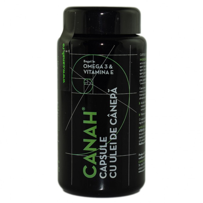 CAPSULE CU ULEI DE CANEPA 90cps*1335mg CANAH