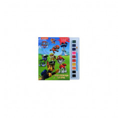 Patrula Cățelușilor. Toți cățelușii la apel. Carte de colorat cu pensule și acuarele - Paperback brosat - Nickelodeon - Litera mică