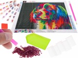Cumpara ieftin Mozaic Diamante 5D Catel, Pictura Broderie, 40x30cm, Joc Creativ Andyluc