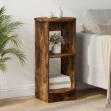 vidaXL Dulap lateral Stejar Afumat 40 x 40 x 75 cm Lemn prelucrat 899839