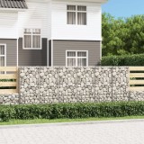 VidaXL Perete gabion cu capace, 300x50x100 cm, oțel galvanizat