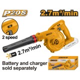 Suflanta aer Frunze 20V Mica Tip Turbina - fara acumulator Ingco CABLI20018