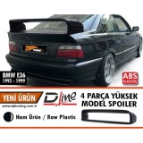 Spoiler spate LTW BMW E36 din ABS brut, 4 piese, pentru 1990-2000