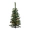 Brad artificial impodobit, 90 cm, 50 LED-uri, plastic, lumina alb cald, Verde