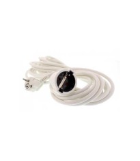 Cablu prelungitor 10m 3x1.5mm alb IP20 3500W 16A Well